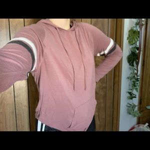 Mauve pink hoodie